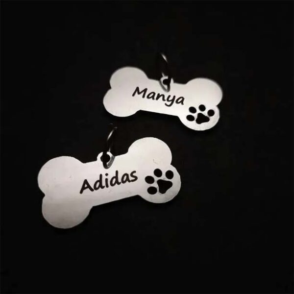 Bone Shaped Engraved Dog Tags - Image 2