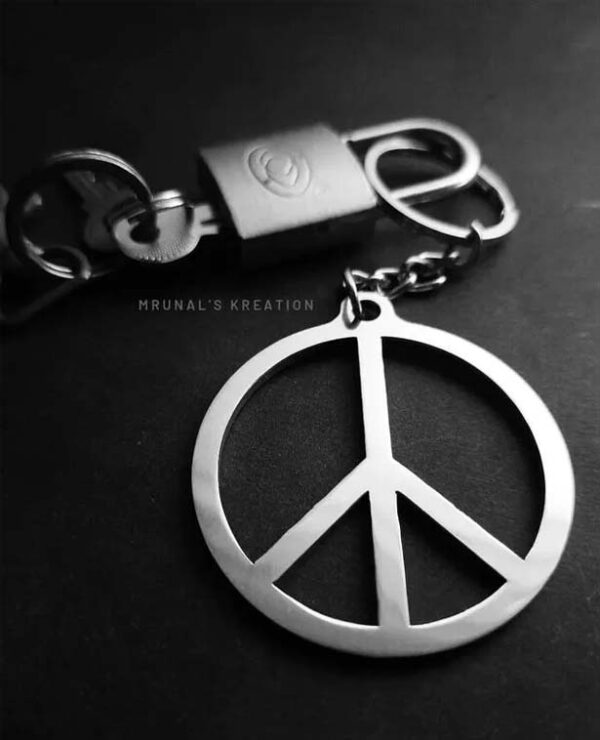 Peace Profile keychain