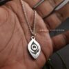 Krishna and Morpankh Engraved Pendant | DivineTag Pendant - Image 3