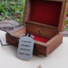 Mahadev and Mahamrityunjay Mantra Laser Engraved Pendant | DivineTag Pendant - Image 2