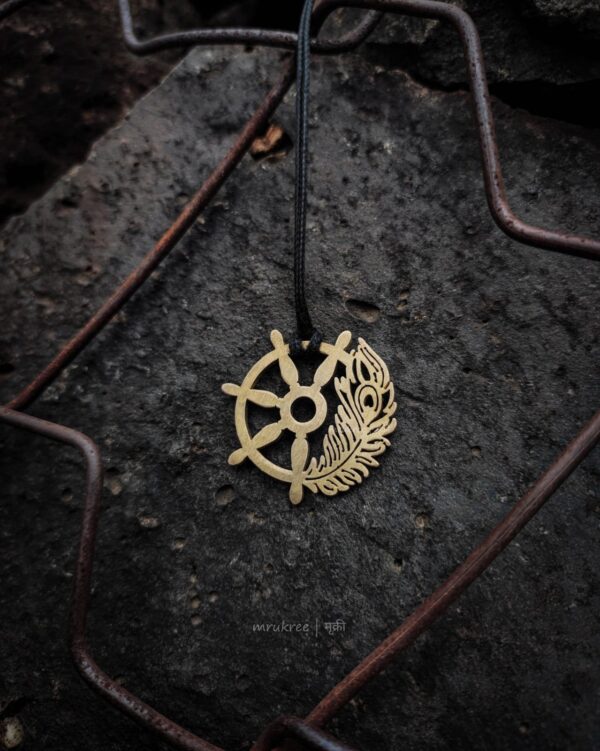 Saarthi Pendant Limited Edition | Morpankh and Chakra Pendant